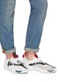 Figure View - Click To Enlarge - CLEARWEATHER - 'Cloud Stryk' leather panel mesh sneakers