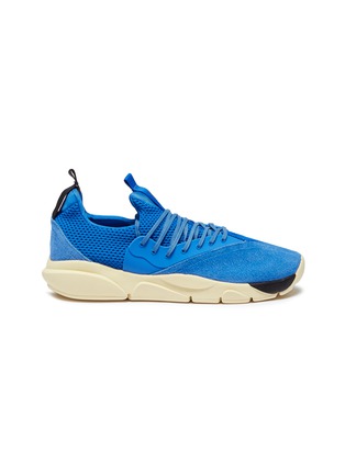 Main View - Click To Enlarge - CLEARWEATHER - 'Cloud Stryk' suede panel mesh sneakers