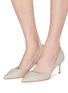 Figure View - Click To Enlarge - JIMMY CHOO - 'Romy 60' glitter pumps