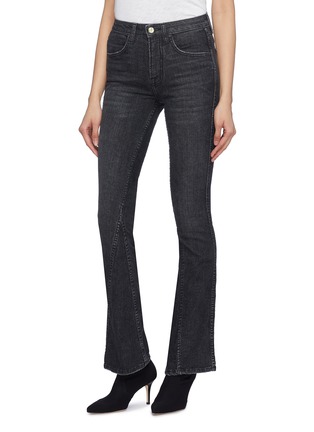Front View - Click To Enlarge - TRE BY NATALIE RATABESI - 'Cher' panelled flared leg jeans