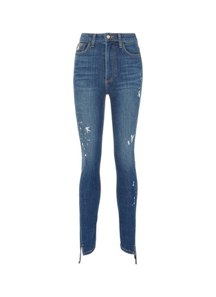 Main View - Click To Enlarge - TRE BY NATALIE RATABESI - 'Beth' paint splatter skinny jeans