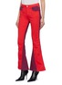 Front View - Click To Enlarge - TRE BY NATALIE RATABESI - 'Cher' Colourblock flared leg jeans
