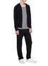 Figure View - Click To Enlarge - JAMES PERSE - Baby cashmere knit zip hoodie