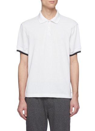 Main View - Click To Enlarge - JAMES PERSE - Contrast cuff polo shirt