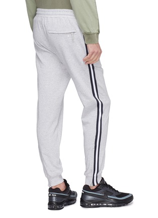 Back View - Click To Enlarge - THE UPSIDE - 'New Track City' zip cuff stripe outseam jogging pants