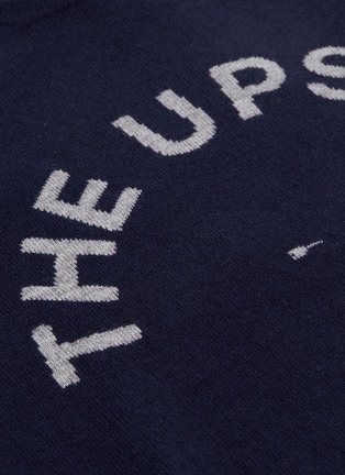  - THE UPSIDE - Logo intarsia cashmere sweater
