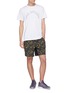 Figure View - Click To Enlarge - THE UPSIDE - 'Ikat Ultra Trainer' camouflage print track shorts
