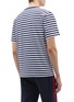 Back View - Click To Enlarge - THE UPSIDE - 'The Newman' logo embroidered stripe T-shirt