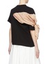 Back View - Click To Enlarge - SACAI - Polka dot print scarf sleeve panel T-shirt