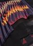  - SACAI - x Pendleton graphic print panel mesh ruffle camisole top