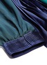  - SACAI - Sash tie neck ruffle mesh panel top