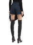 Back View - Click To Enlarge - SACAI - Buckled fringe wrap panel pinstripe shorts