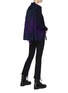 Figure View - Click To Enlarge - SACAI - Pleated lace panel back cardigan