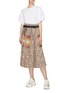 Figure View - Click To Enlarge - SACAI - x Pendleton buckled graphic print check plaid pleated skirt