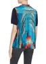 Back View - Click To Enlarge - SACAI - x Pendleton graphic print pleated back short sleeve sweater