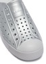Detail View - Click To Enlarge - NATIVE  - 'Jefferson Metallic' perforated kids slip-on sneakers