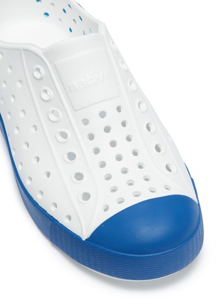 Detail View - Click To Enlarge - NATIVE  - 'Jefferson Block' perforated toddler slip-on sneakers