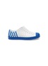 Main View - Click To Enlarge - NATIVE  - 'Jefferson Block' perforated toddler slip-on sneakers