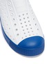 Detail View - Click To Enlarge - NATIVE  - 'Jefferson Block' perforated kids slip-on sneakers