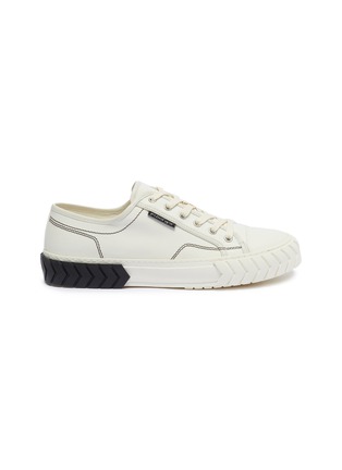 Main View - Click To Enlarge - BOTH - Colourblock tyre midsole canvas sneakers