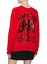 Back View - Click To Enlarge - GUCCI - Sequinned graphic slogan oversized sweatshirt