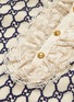 Detail View - Click To Enlarge - GUCCI - Lace bib GG macramé dress