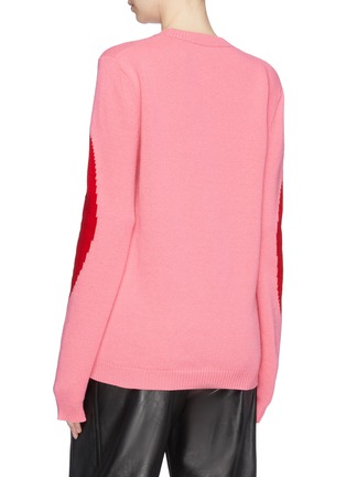 Back View - Click To Enlarge - GUCCI - GG logo intarsia oversized wool sweater