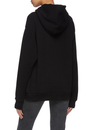 Back View - Click To Enlarge - GUCCI - Sequinned logo oversized hoodie