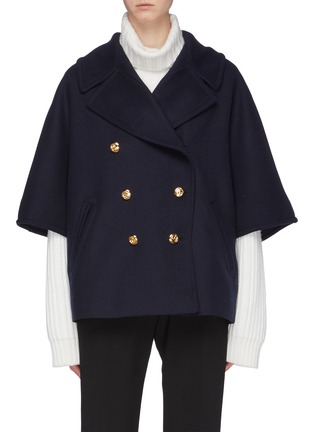 Main View - Click To Enlarge - GUCCI - Notched lapel double breasted cocoon coat