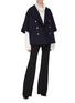 Figure View - Click To Enlarge - GUCCI - Notched lapel double breasted cocoon coat