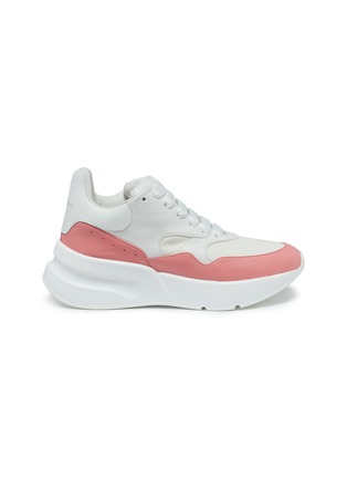 Main View - Click To Enlarge - ALEXANDER MCQUEEN - 'Oversized Runner' in colourblock leather