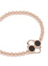 Detail View - Click To Enlarge - HYÈRES LOR - 'Matilda' onyx 14k rose gold bead bracelet