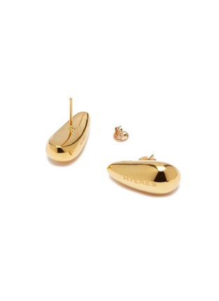 Detail View - Click To Enlarge - HYÈRES LOR - 'Champagne Moon' 14k gold pear earrings