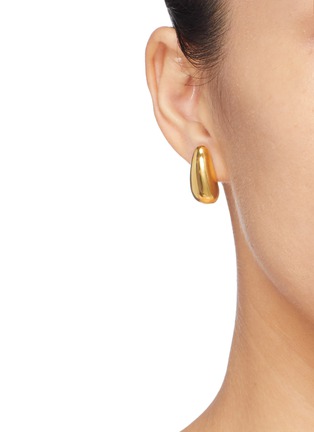 Figure View - Click To Enlarge - HYÈRES LOR - 'Champagne Moon' 14k gold pear earrings