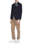 Figure View - Click To Enlarge - LARDINI - 'Easy Wear' wool-cotton hopsack soft blazer