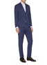 Front View - Click To Enlarge - LARDINI - Bamboo-flax suit