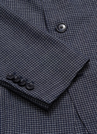  - LARDINI - 'Easy Wear' packable check plaid wool soft blazer