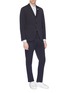 Front View - Click To Enlarge - LARDINI - 'Easy Wear' packable jersey suit