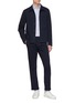 Figure View - Click To Enlarge - BARENA - 'Rampin Trato' slim fit twill pants