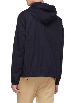 Back View - Click To Enlarge - BARENA - 'Lito Ruspio' flap pocket hooded jacket