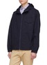 Front View - Click To Enlarge - BARENA - 'Lito Ruspio' flap pocket hooded jacket