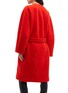 Back View - Click To Enlarge - CHLOÉ - Belted double breasted brushed wool blend coat