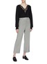 Figure View - Click To Enlarge - CHLOÉ - Lace insert V-neck sweater