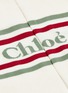 Detail View - Click To Enlarge - CHLOÉ - Logo intarsia stripe socks