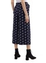 Back View - Click To Enlarge - CHLOÉ - Buckle tab horse embroidered virgin wool gabardine culottes