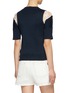 Back View - Click To Enlarge - CHLOÉ - Floral embroidered lace panel knit top