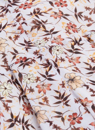  - CHLOÉ - Scalloped cuff floral print shorts