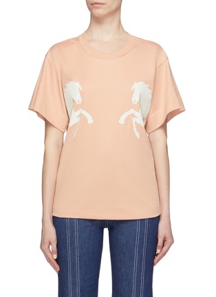 Main View - Click To Enlarge Main View - Click To Enlarge - Chloé - Horse print T-shirt