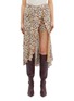 Main View - Click To Enlarge - CHLOÉ - Floral print scalloped skirt overlay shorts