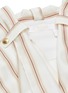 Detail View - Click To Enlarge - CHLOÉ - Sash neck stripe silk tunic dress